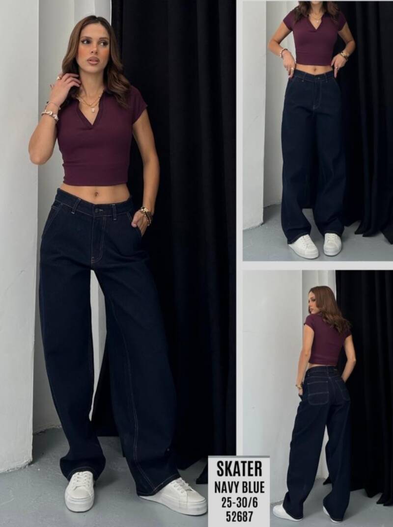 Spodnie damskie jeansy Roz 25-30, 1 Kolor Paczka 6 szt